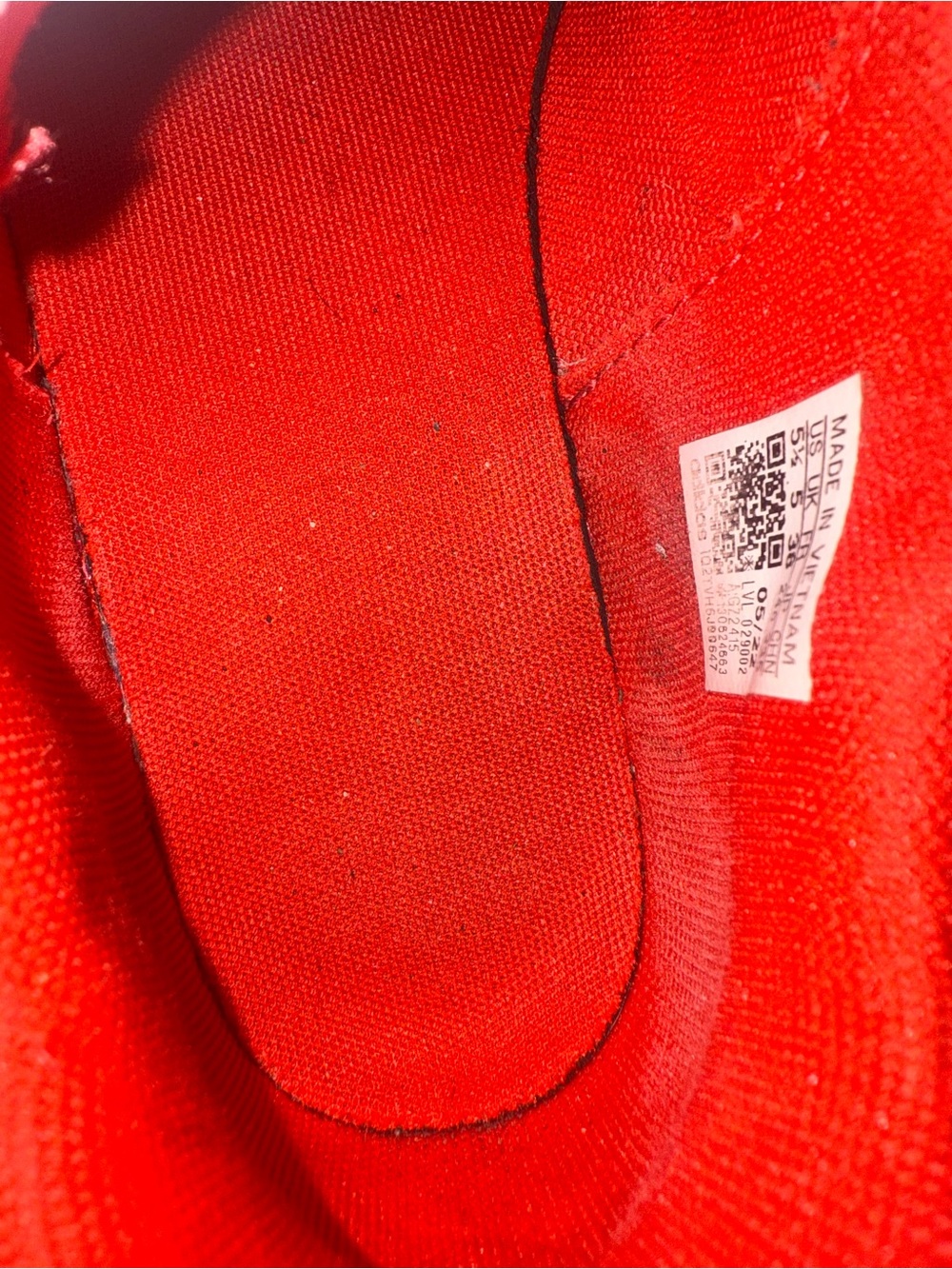 LEGO Adidas Women's Lightweight Red Mesh Athletic Sneakers - Picture 3 of 10